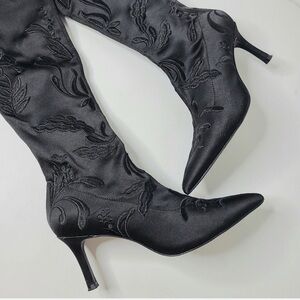 Zara Elegant Black Heeled Boots